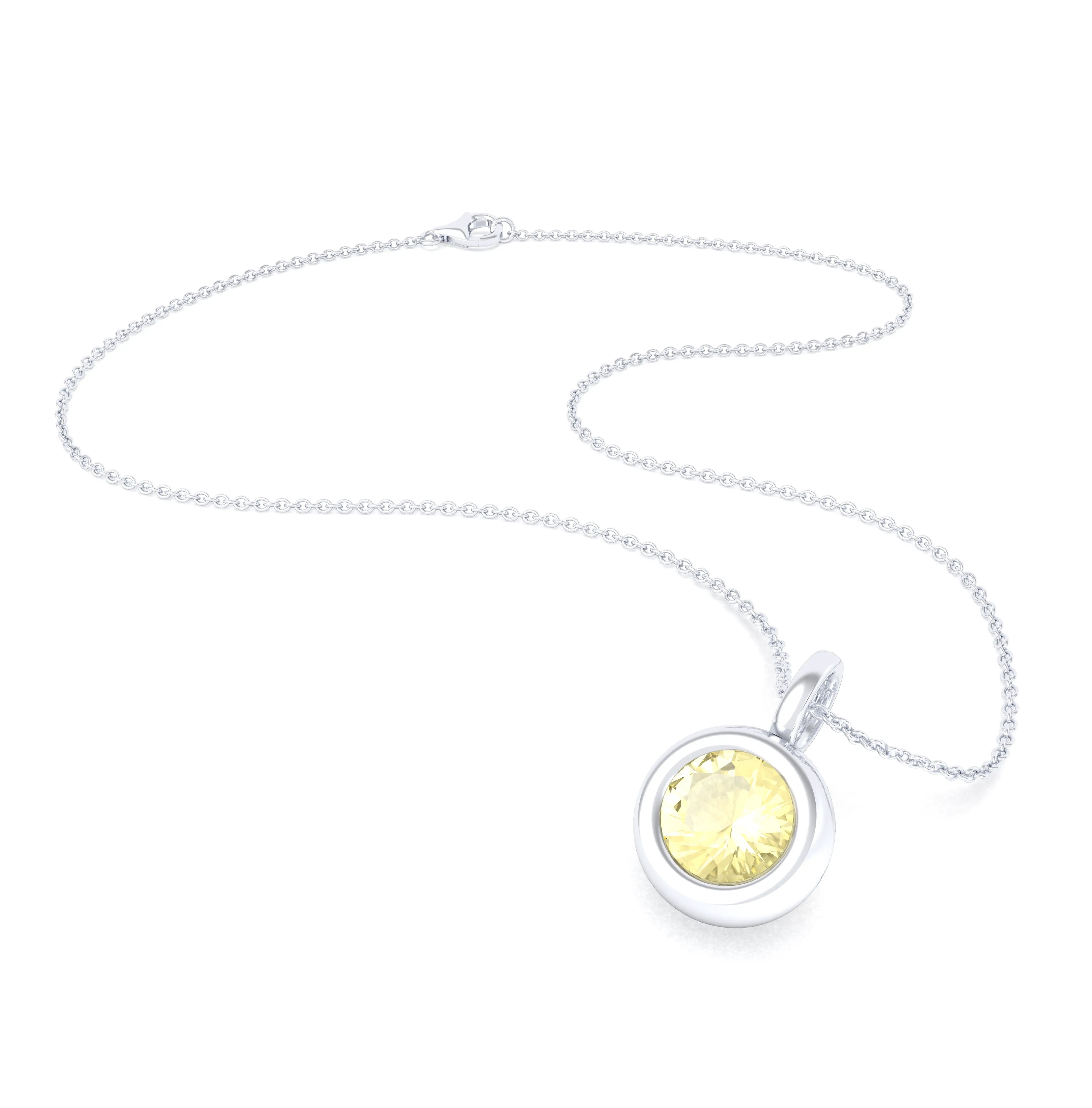 Collier Indiscret en argent 950 personnalisable avec pierre fine au choix
