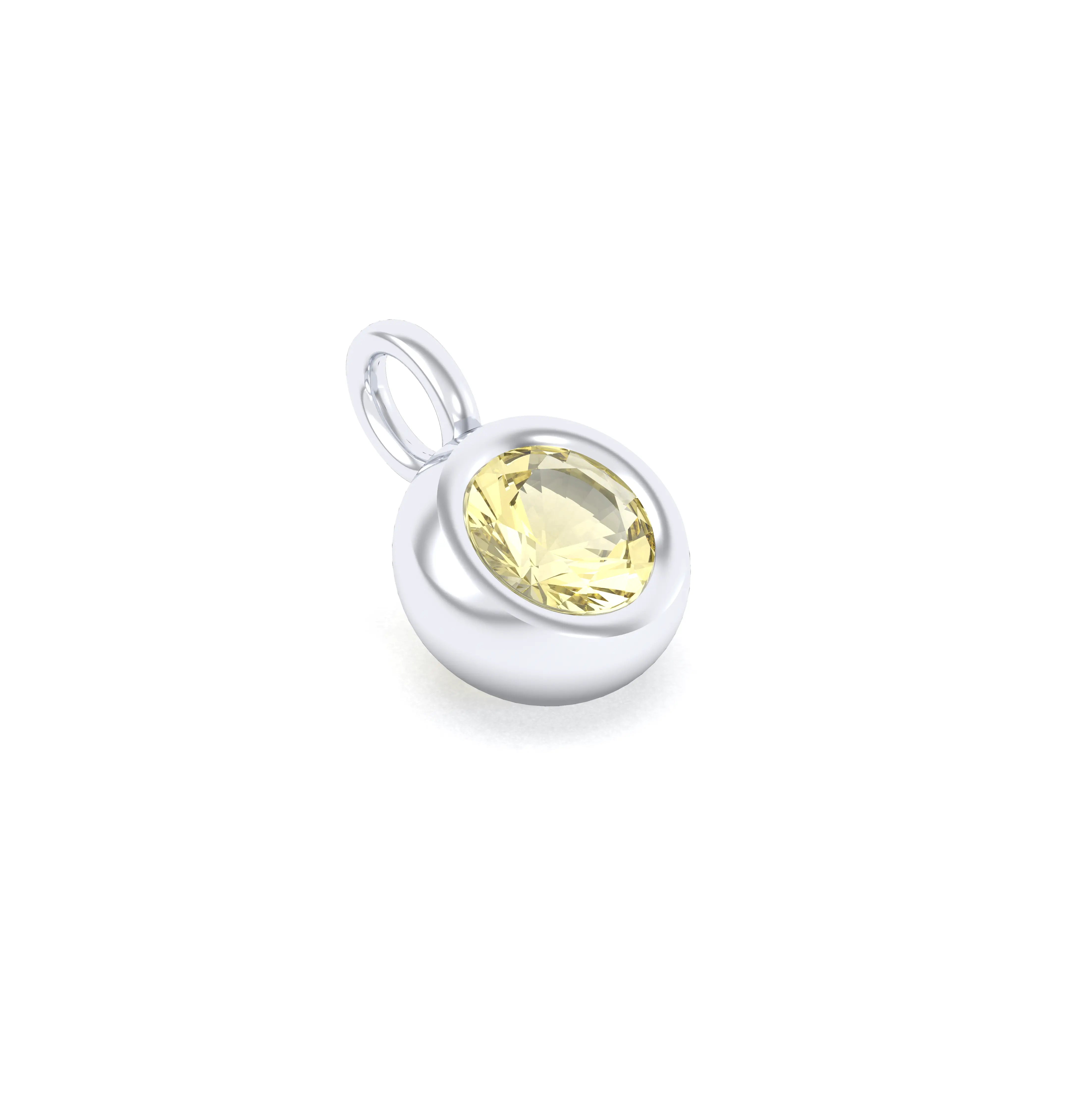 Collier Indiscret en argent 950 personnalisable avec pierre fine au choix