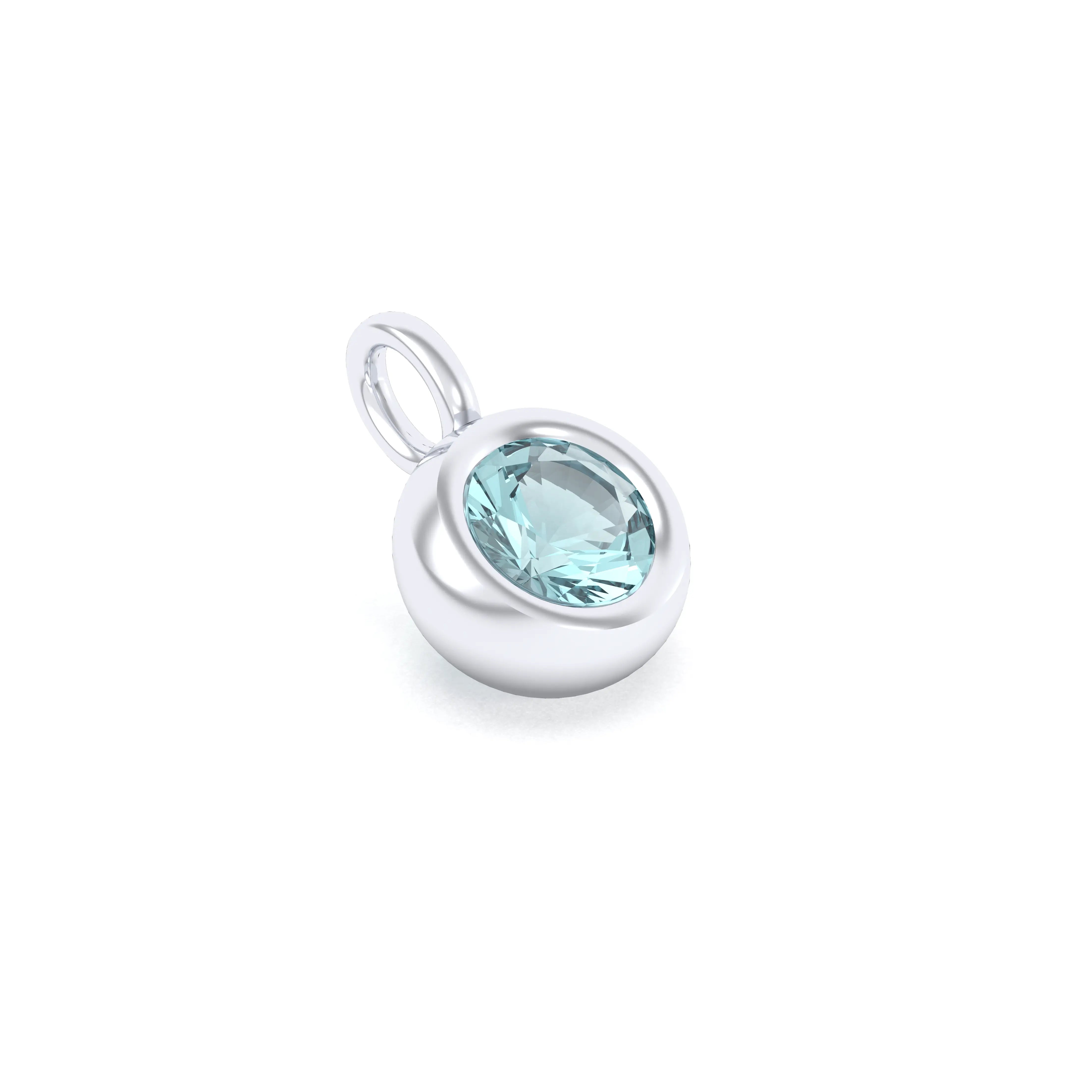 Collier Indiscret en argent 950 personnalisable avec pierre fine au choix