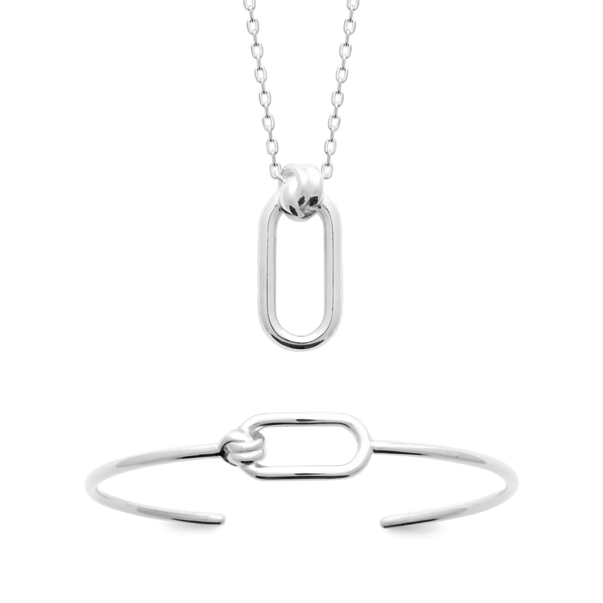 Collier maillon ovale en argent 925 rhodié 45 cm
