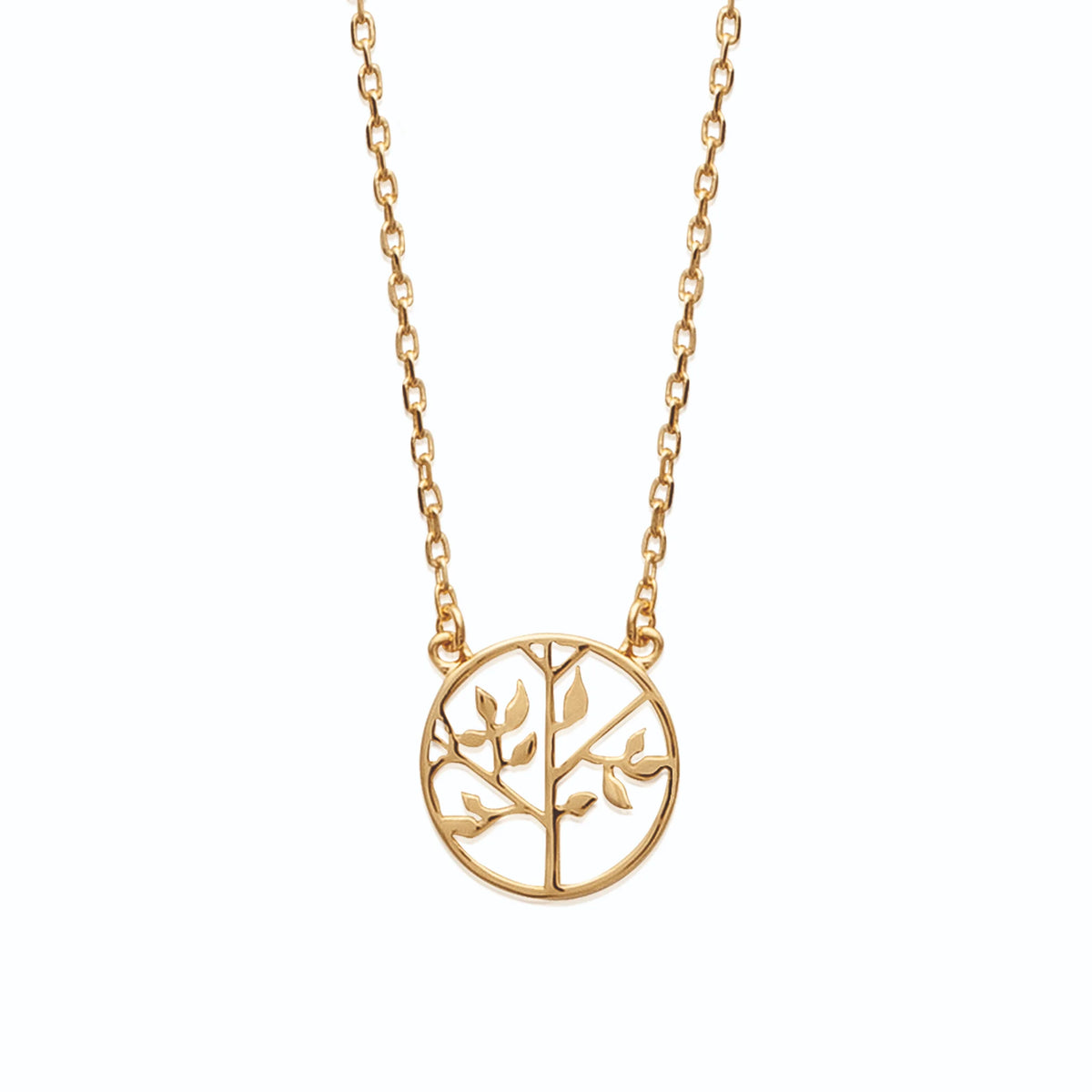Collier pendentif arbre de vie en plaqué or