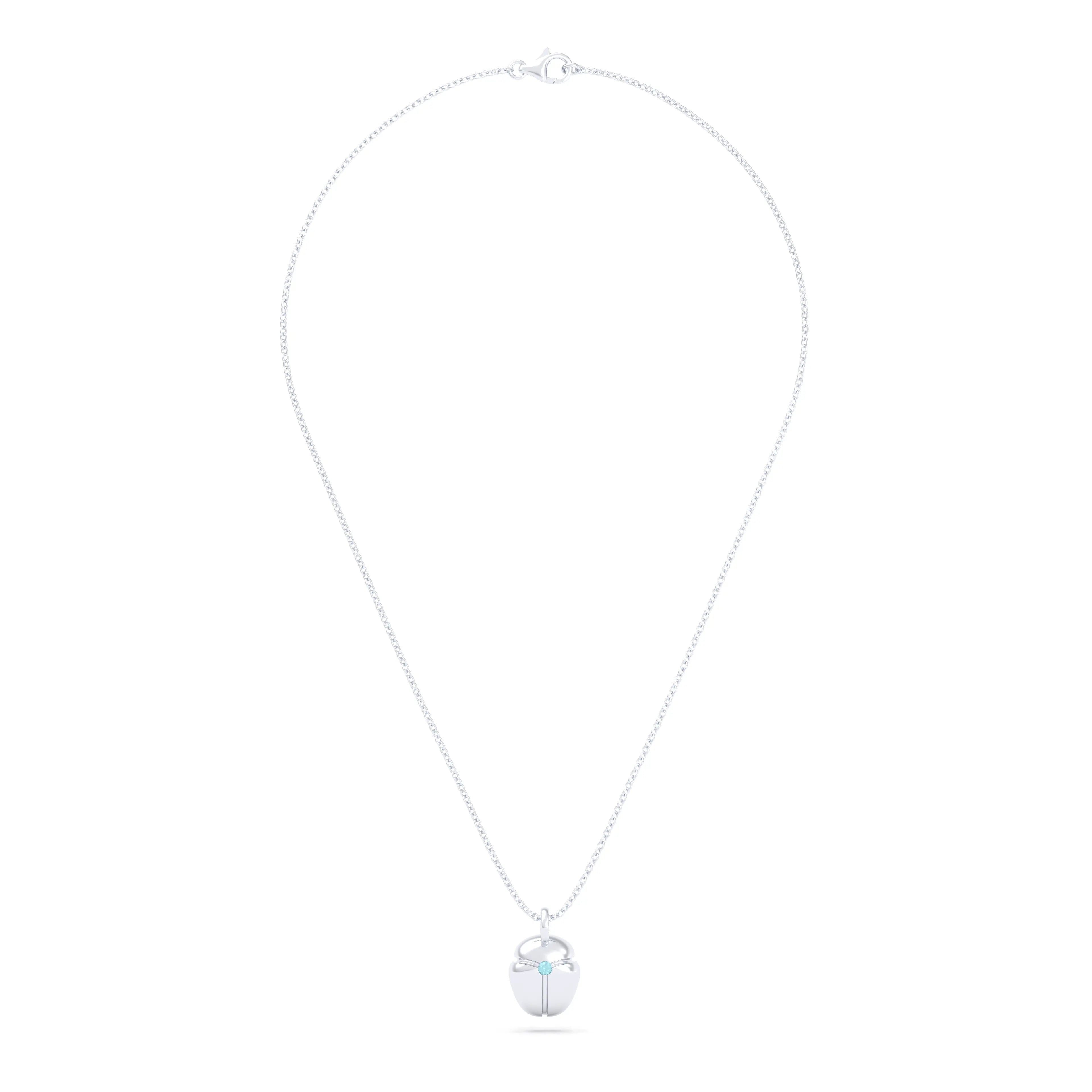 Collier Scarabée en argent et pierre sur mesure