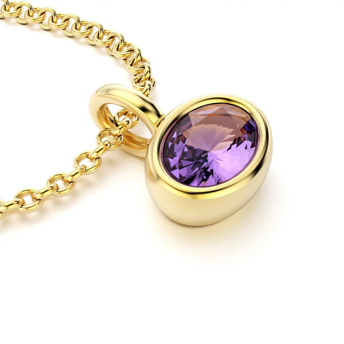 collier byzance pour femme en or jaune avec  topaze ovale