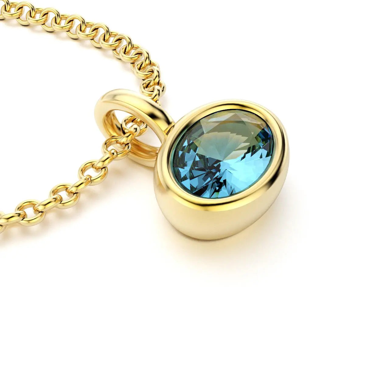 collier byzance pour femme en or jaune avec  topaze ovale