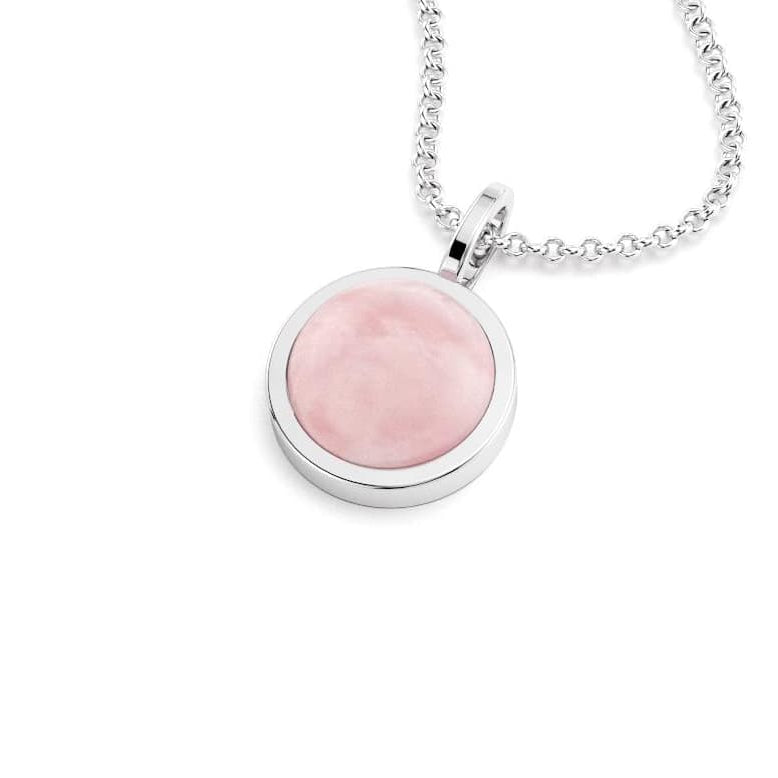 collier noe femme en argent avec cabochon