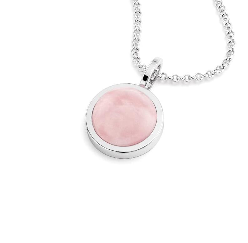 collier noe femme en argent avec cabochon