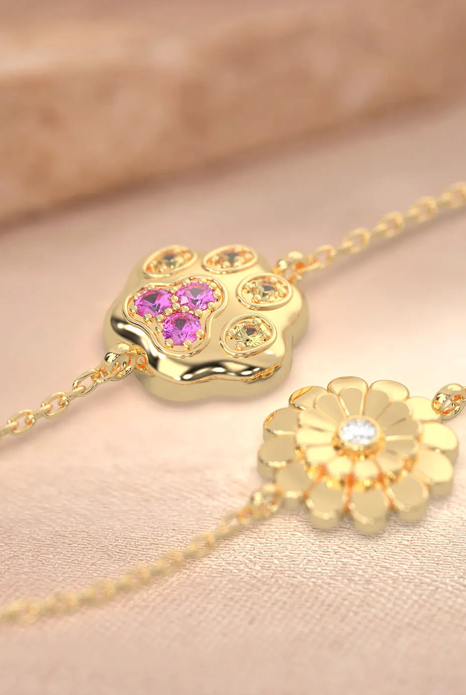 Collection Bracelets - Bracelets en or et pierres précieuses Bajoia