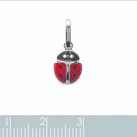 Pendentif coccinelle enfant en argent 925