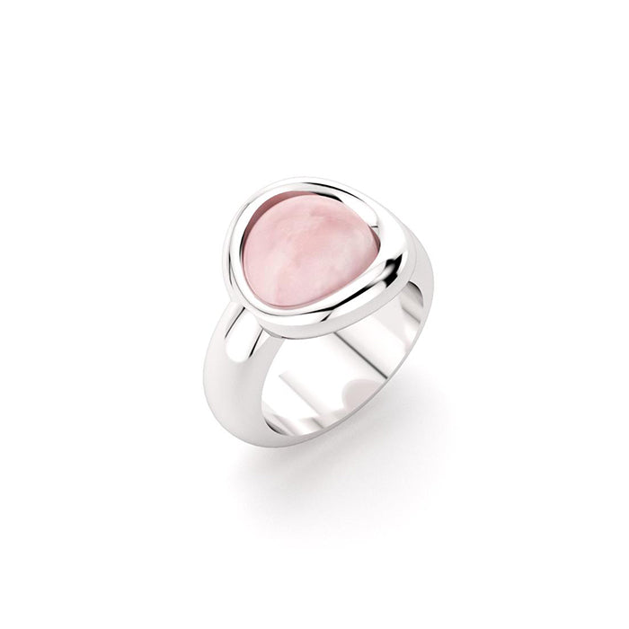 Bague Camille en argent 950 et quartz rose