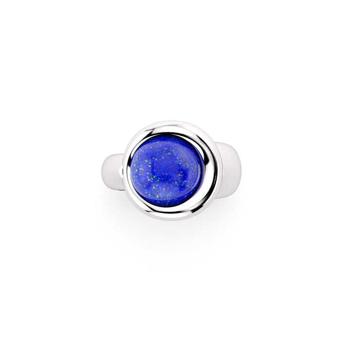 Bague Camille en argent 950 et lapis lazuli