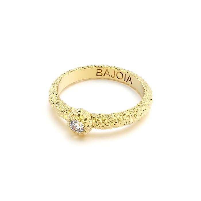 Bague santorin or jaune et diamant blanc