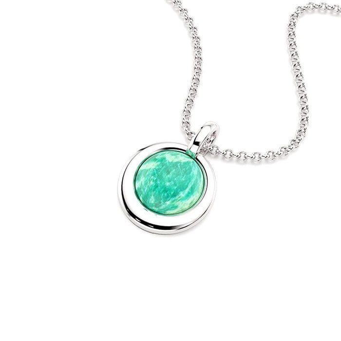 Collier Camille Amazonite avec chaîne en argent 925