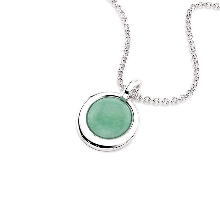 Collier Camille Aventurine avec chaîne en argent 925