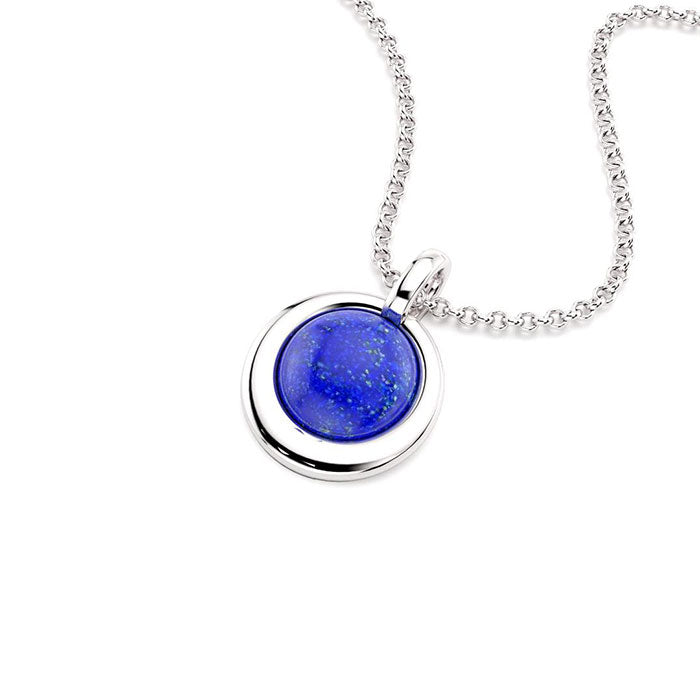 Collier Camille Lapis lazuli avec chaîne en argent 925