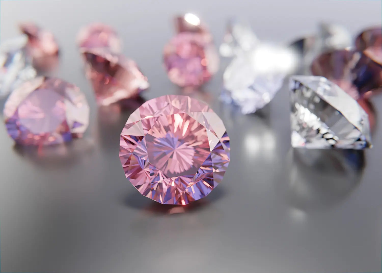 Diamant de synthèse taille brillant, un vrai diamant créé en laboratoire, par l'atelier Bajoia à Sèvres