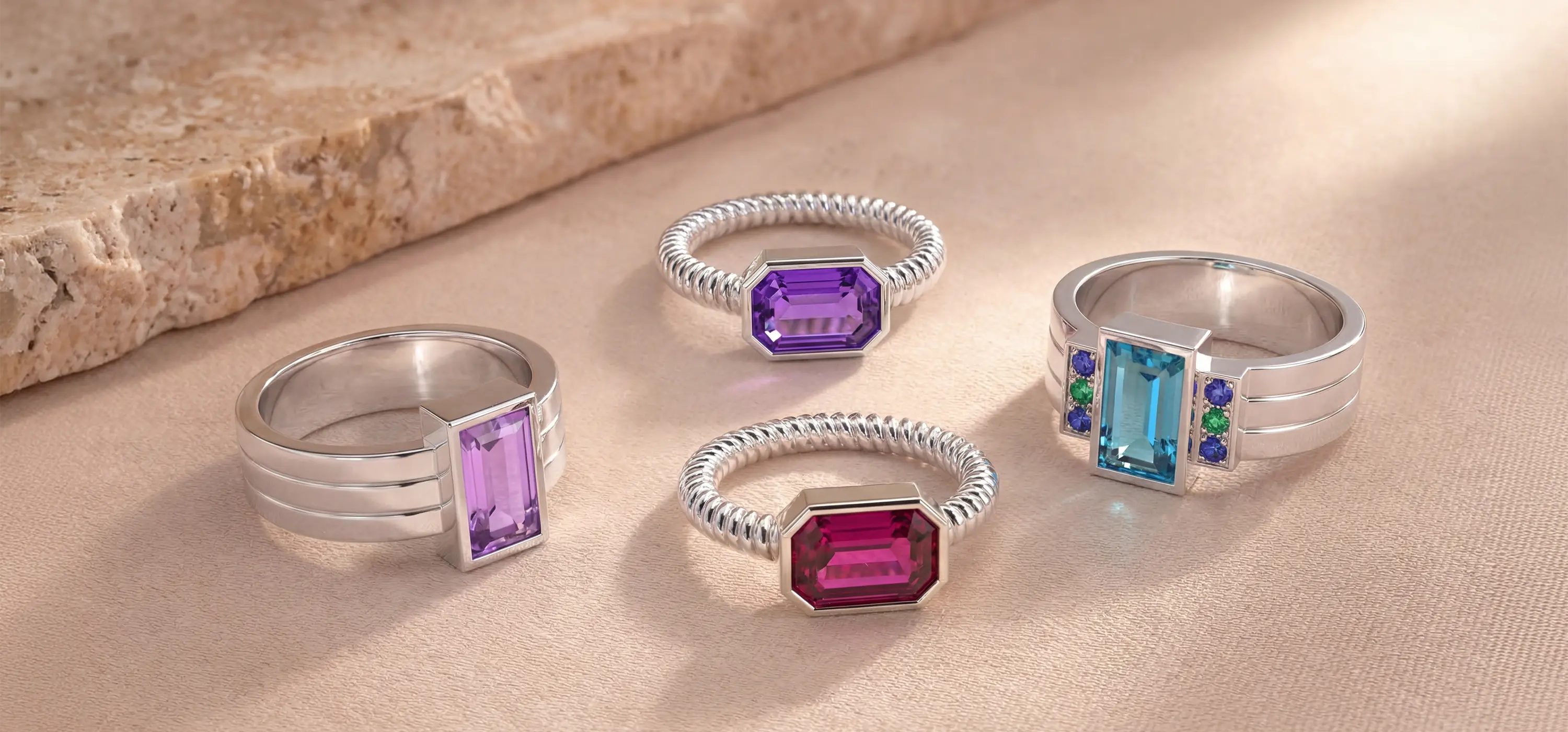 Bague baguette : l’élégance Art Déco aux lignes épurées