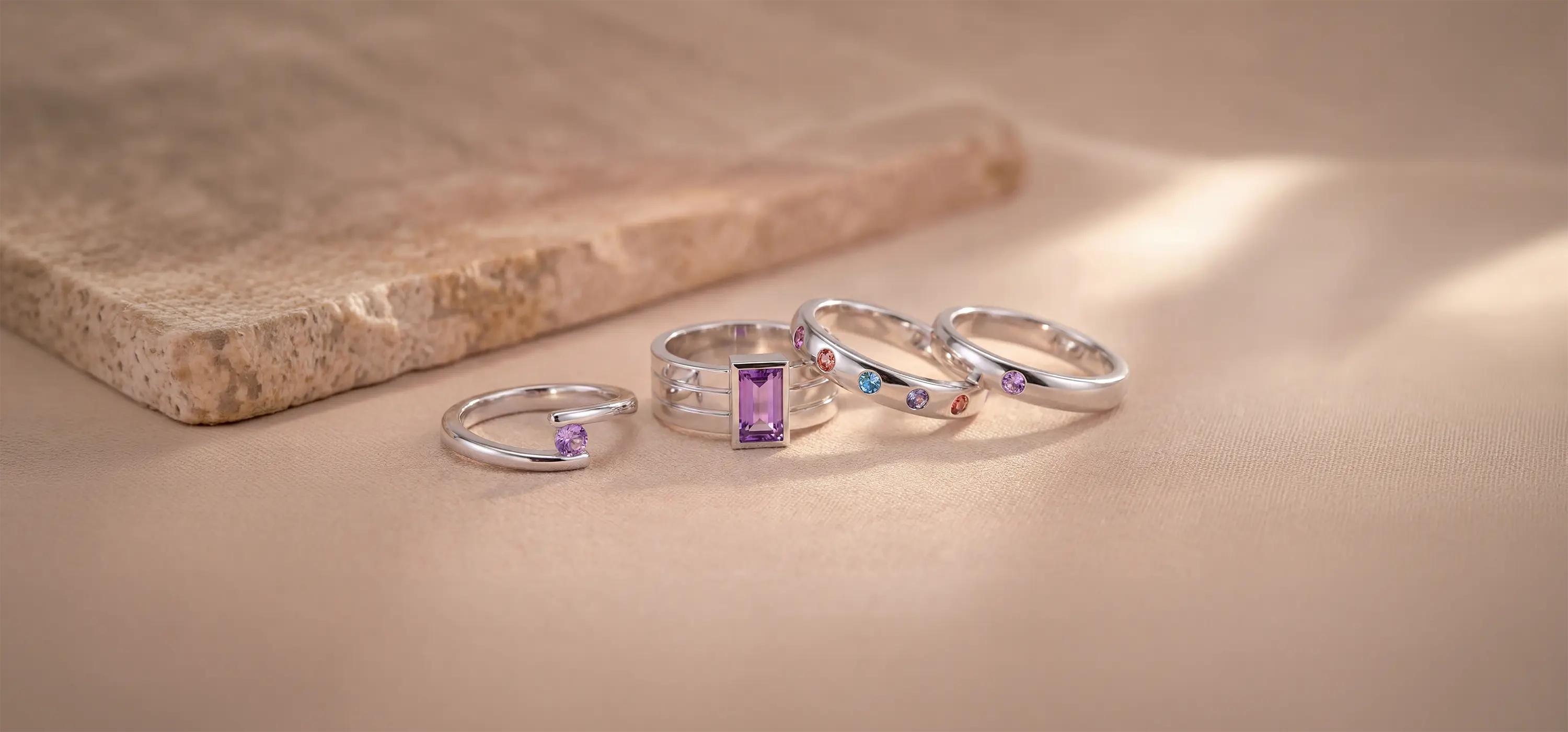 Bagues Argent 950 Sur-Mesure | Pierres Fines | Bajoia
