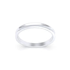 Alliance Iris en argent 950 au profil concave