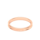 Alliance Iris en or rose 18 carats au profil concave