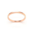 Alliance Iris en or rose 18 carats au profil concave