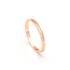 Alliance Iris en or rose 18 carats au profil concave