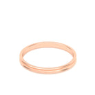 Alliance Iris en or rose 18 carats au profil concave