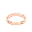 Alliance Iris en or rose 18 carats au profil concave