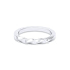 Alliance Katia demie-torsade en or 18 carats homme ou femme - Bajoia Or blanc