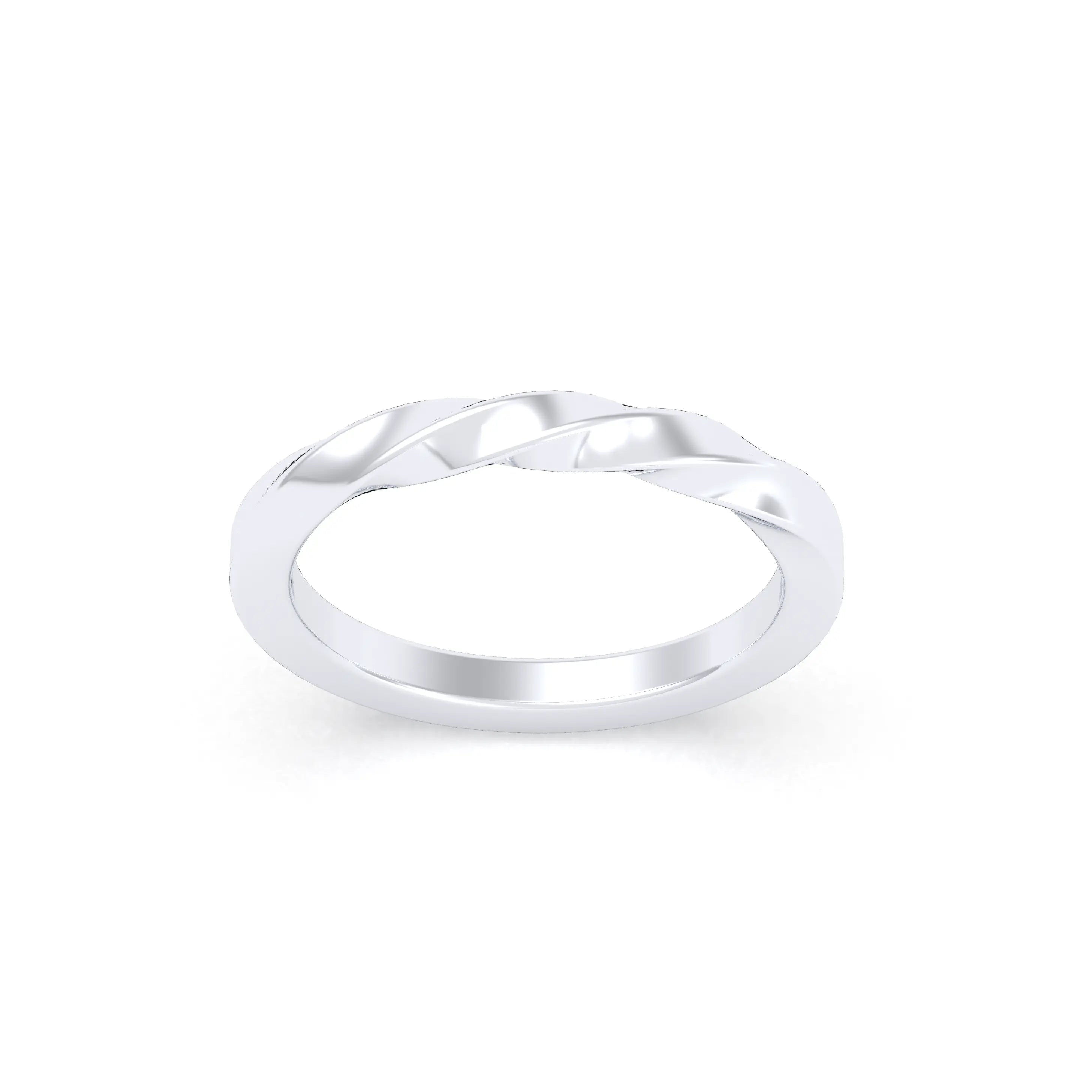 Alliance Katia demie-torsade en or 18 carats homme ou femme - Bajoia