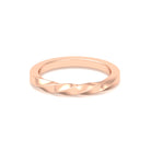Alliance Katia demie-torsade en or 18 carats homme ou femme - Bajoia Or rose