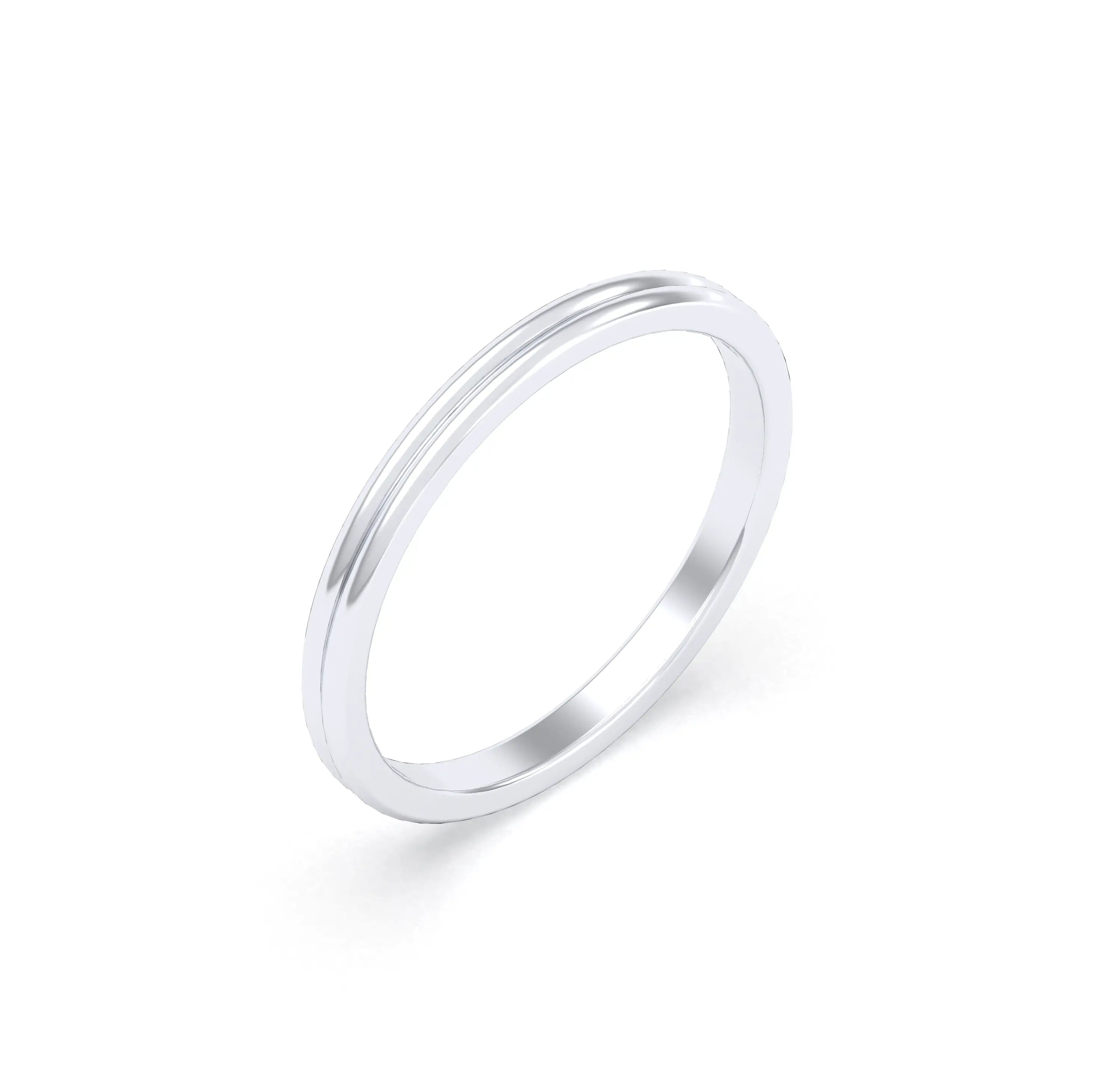 Alliance Unisson double rang en argent 950