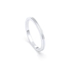 Alliance Unisson double rang en argent 950