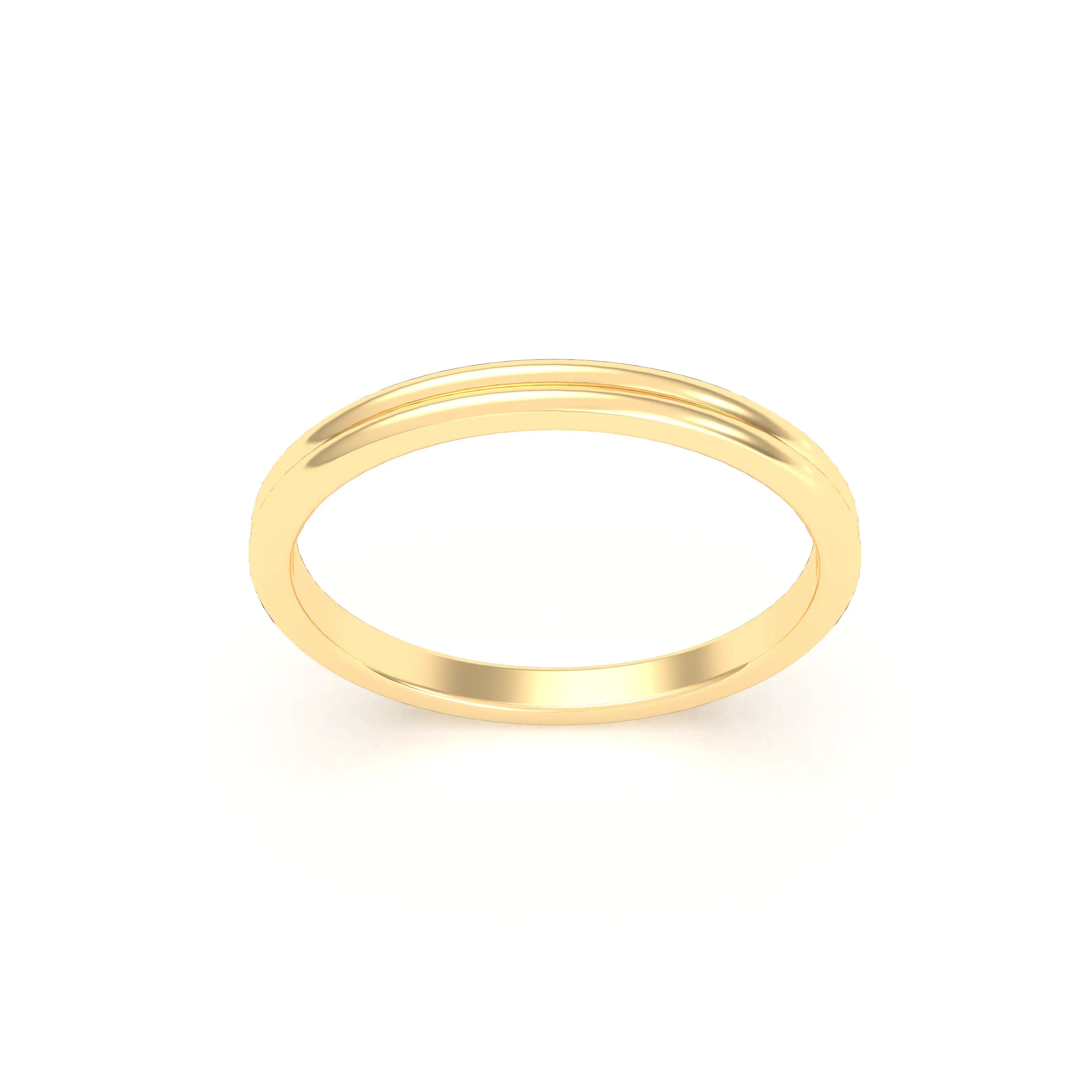 Alliance Unisson double rang en or jaune 18 carats