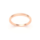 Alliance Unisson double rang en or rose 18 carats