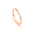 Alliance Unisson double rang en or rose 18 carats