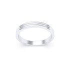 Alliance Unisson triple rang en or blanc 18 carats