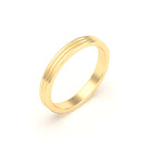 Alliance Unisson triple rang en or jaune 18 carats
