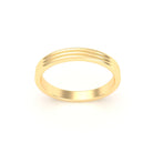 Alliance Unisson triple rang en or jaune 18 carats