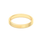 Alliance Unisson triple rang en or jaune 18 carats