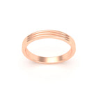 Alliance Unisson triple rang en or rose 18 carats