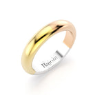 alliance en or rose or jaune et or blanc 18 carats