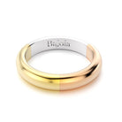 alliance en or rose or jaune et or blanc 18 carats