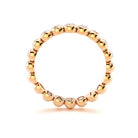 alliance Neva pour femme en or rose 18 carats avec diamants