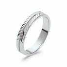 Bague anneau à chevrons diamantés en argent 925 rhodié homme