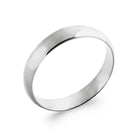 Bague anneau bombé lisse en argent 925