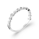 Bague anneau de boucles infinies et zircons en argent 925