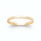 Bague anneau fin ciselé motif écailles en plaqué or