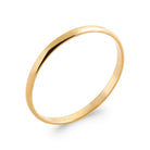 Bague anneau fin lisse en plaqué or