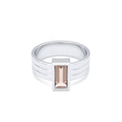 Bague Art Déco – Or Blanc & Pierre Fine Taille Baguette