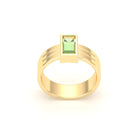 Bague Art Déco – Or Jaune & Pierre Fine Taille Baguette